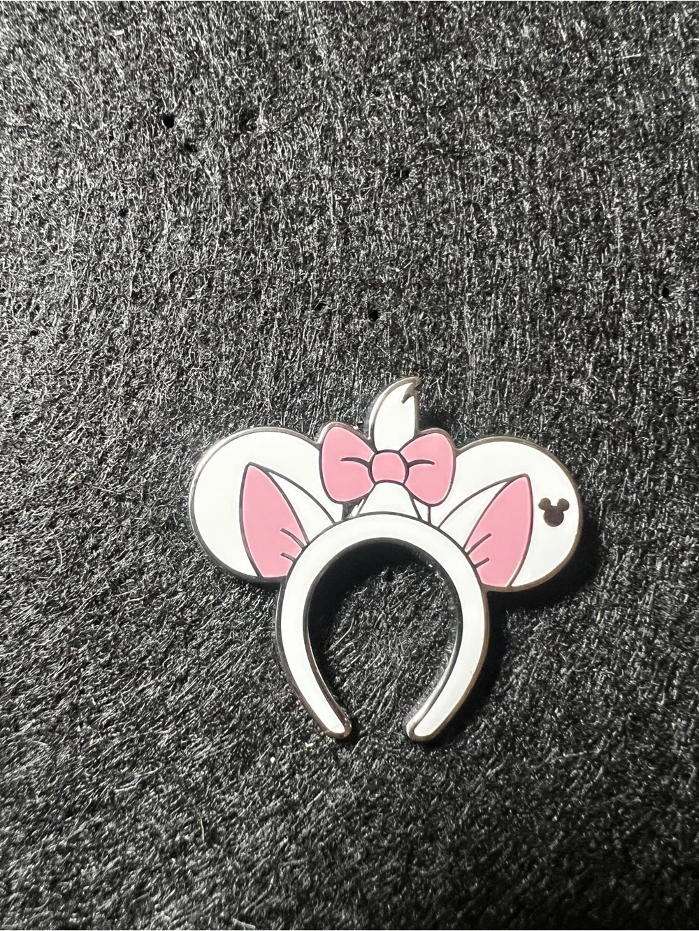 Disney hidden Mickey Marie Ear Headband Enamel Pin